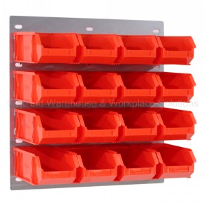 Probin Size 04 Plastic Parts Bins & Wall Panel Set 01